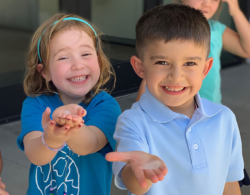 two children